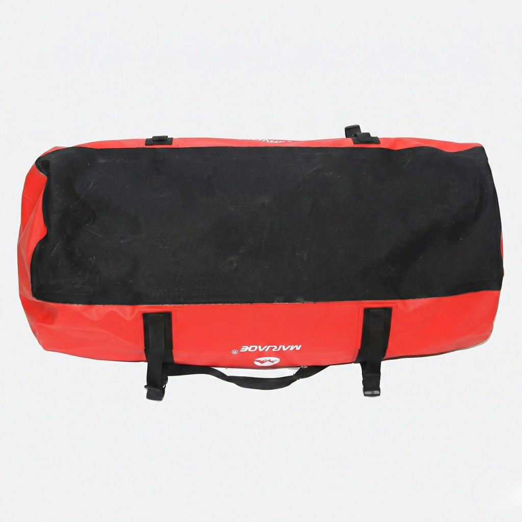 Fond du sac imperméable rouge avec semelle antidérapante noire résistante aux chocs et à l'humidité permanente